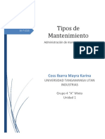 Tipos de Mantenimiento