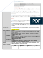 Planificación de Los Objetivos de Aprendizaje. Aula Creativa Primero Básico