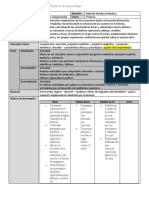 Planificación de Los Objetivos de Aprendizaje. Aula Creativa