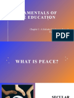 FPE101 Chapter 1 A Holistic Understanding of Peace and Violence