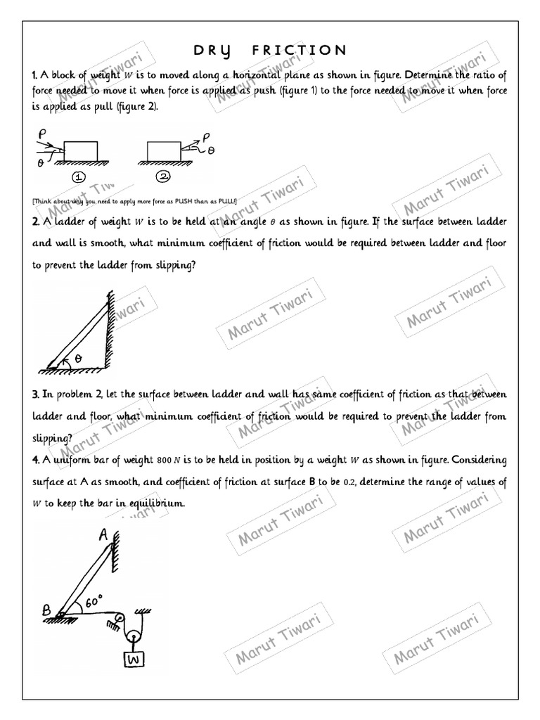 Dry Friction and Tipping Analysis | PDF | Friction | Belt (Mechanical)