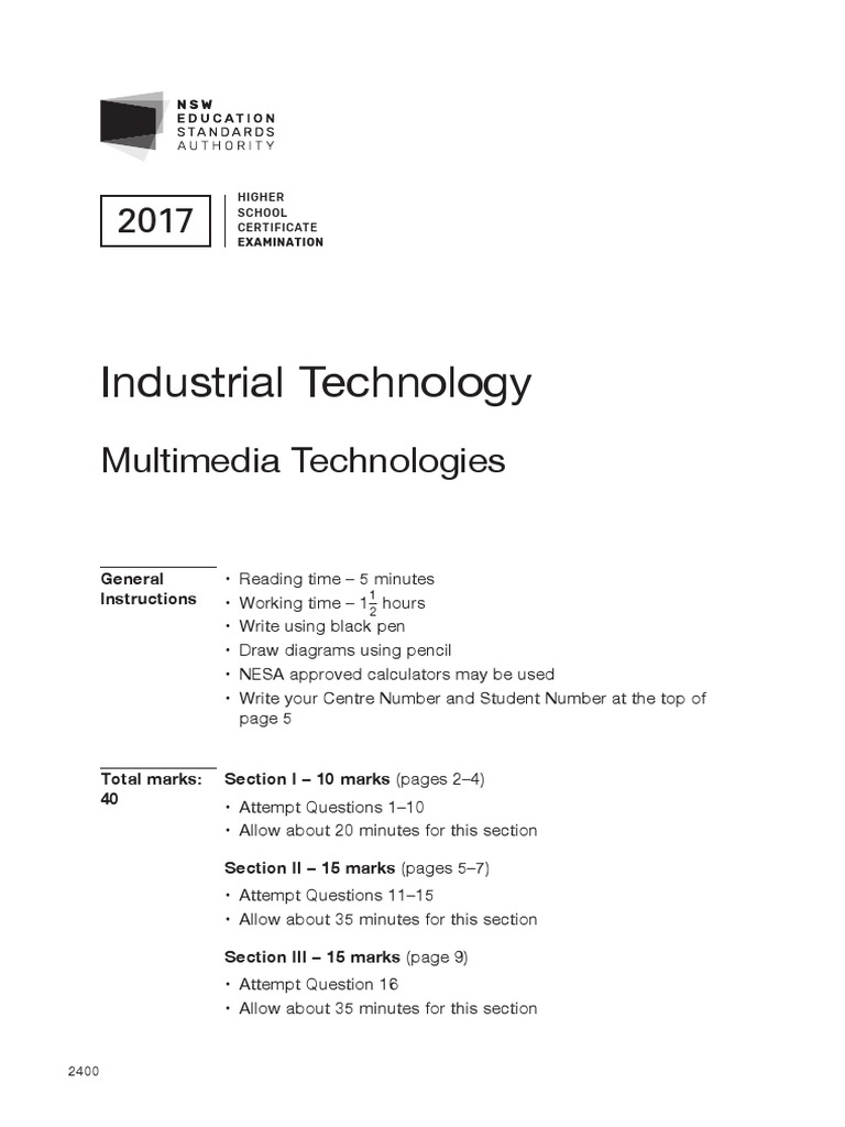 2017 HSC Multimedia PDF Digital Technology Computing