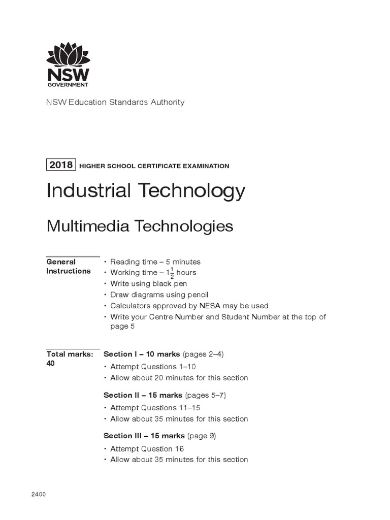 2018 HSC Multimedia PDF Page Layout Computing