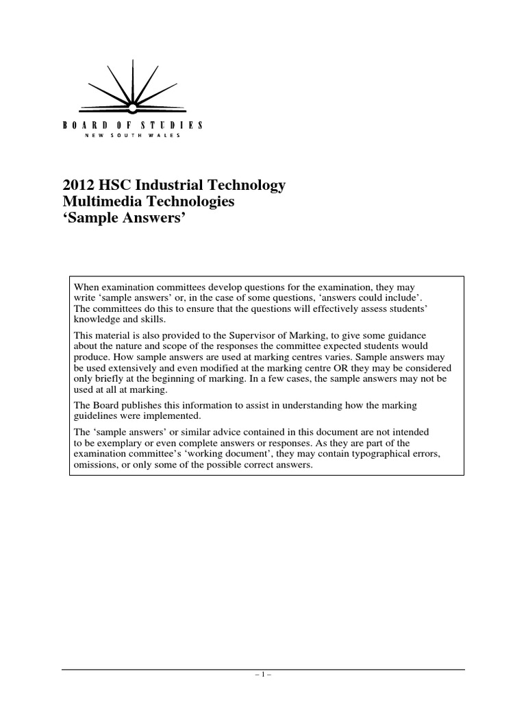 2012 HSC Multimedia Sa PDF Hypertext Transfer Protocol