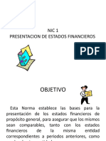 Presentaciòn Estados Financieros Bajo Normas NIIF