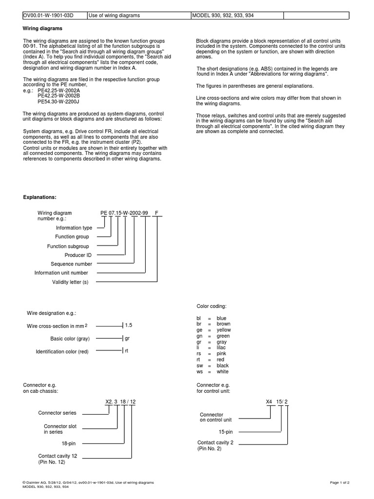 Use of wiring diagrams | PDF | Electrical Wiring | Computer Engineering