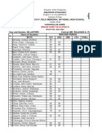 G9 Filipino Jupiter Grade Sheet