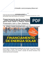 Financiamento de Energia Solar e As 8 Melhores Linhas para Você