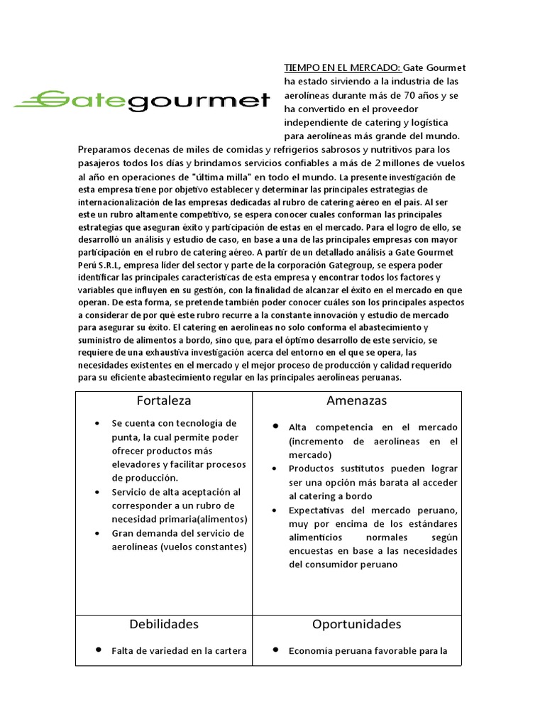 Gate Gourmet PDF Motivación Motivacional