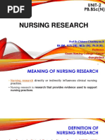 ENC P.B.BSC 2 Unit Nursing Research