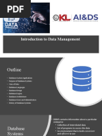 Introduction To Data Management