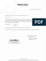 VOC Certificate-3 Fixacryl M1