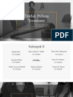 Kelompok II Tindak Pidana Terorisme