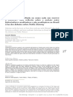 Vista Do Acadêmicos Na Berlinda Ou Como Cada Um Escreve A História - Uma Reflexão Sobre o Embate Entre Historiadores Acadêmicos e Não Acadêmicos No Brasil À Luz Dos Debates Sobre Public History