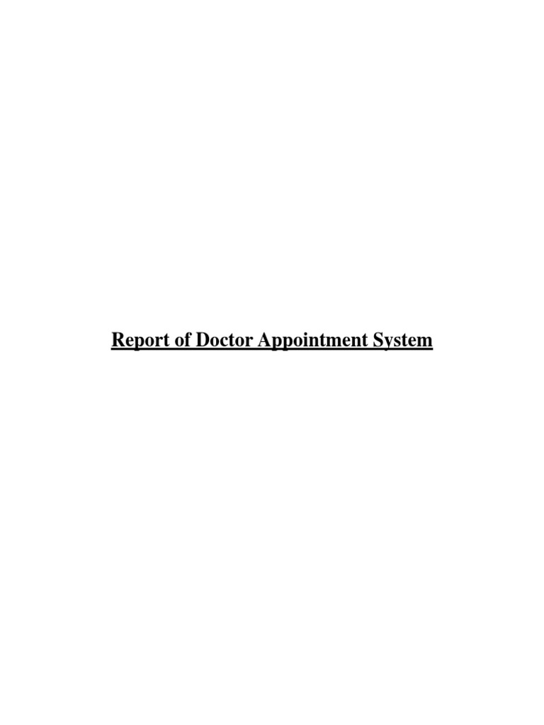 doctor-appointment-system-report-pdf-software-testing-databases