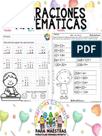 Cuaderno para Repasar Operaciones Matemáticas Recopilado Por Materiales Educativos para Maestras