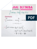 Integral Definida - Regla de Barrow