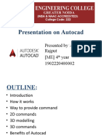 Presentation On Autocad (Abhimanyu)