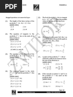 PARABOLA JEE MAIN Previous Year Q Bank Till 2017