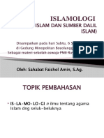 Islamologi Pmii (Faishol Amin)