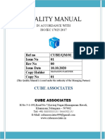 Revised Quality Manual - Cube - Iso 17025 2017-03.05.2021