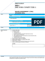 Major Assignmnet English For Computer 1 2022