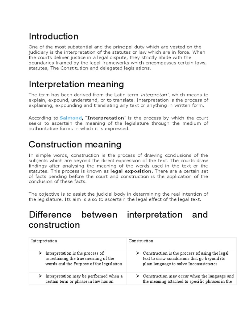Unit 2 PDF Statutory Interpretation Plain Meaning Rule