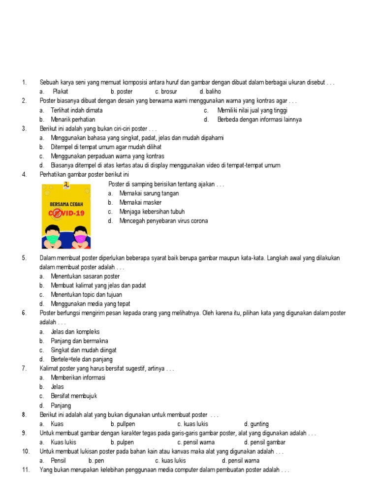 Mempersiapkan Diri: Panduan Lengkap Mengunduh Soal SBK SMK Kelas 12 Semester 1