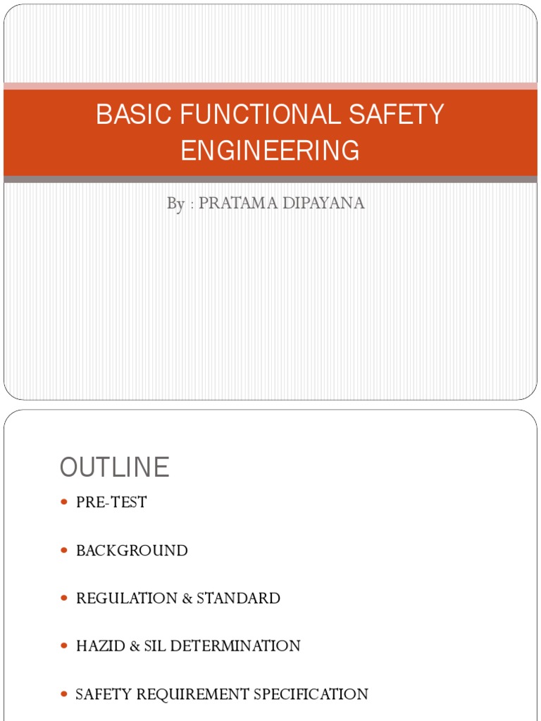 Basic Functional Safety Engineering Pratama Dipayana PDF Risk Safety