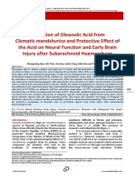 Extraction of Oleanolic Acid From Clematis Mandshurica