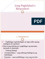 2 Tekstong Paglalahad o Ekspositori 