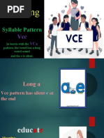 Syllable Pattern VCe