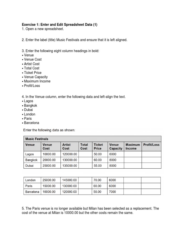 Exercise 1 | PDF | Business | Computers