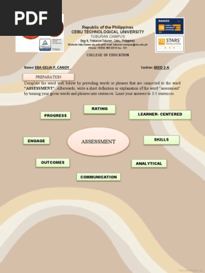 ED 227- Word Web on Assessment