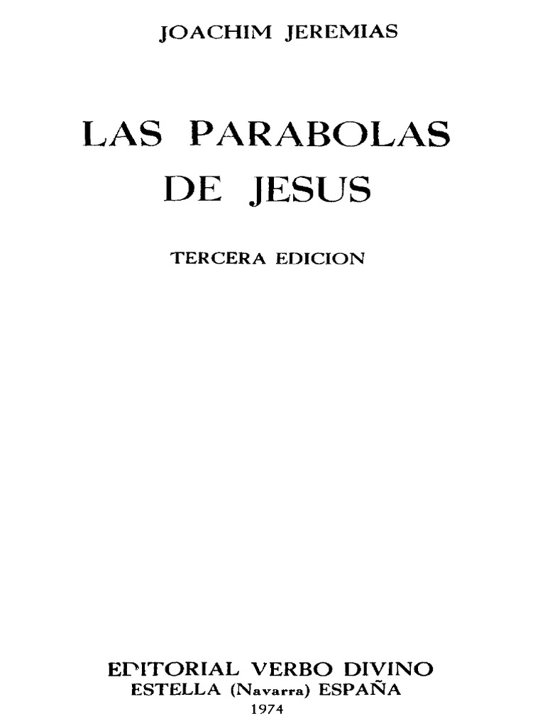 acelerador hueco Prefacio Parabolas de Jesus | PDF