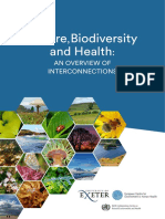 Nature Biodiversity and Health: An Overview of Interconnections