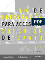 PDF Curso de Preparacion para Acceso A Los Conservatorios Superiores Canto 2021 1