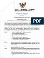 Instruksi Bupati Tapanuli Utara Nomor 22 Tahun 2022 Tentang Larangan Pembakaran Hutan Dan Lahan