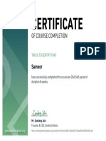 Certificate: of Course Completion