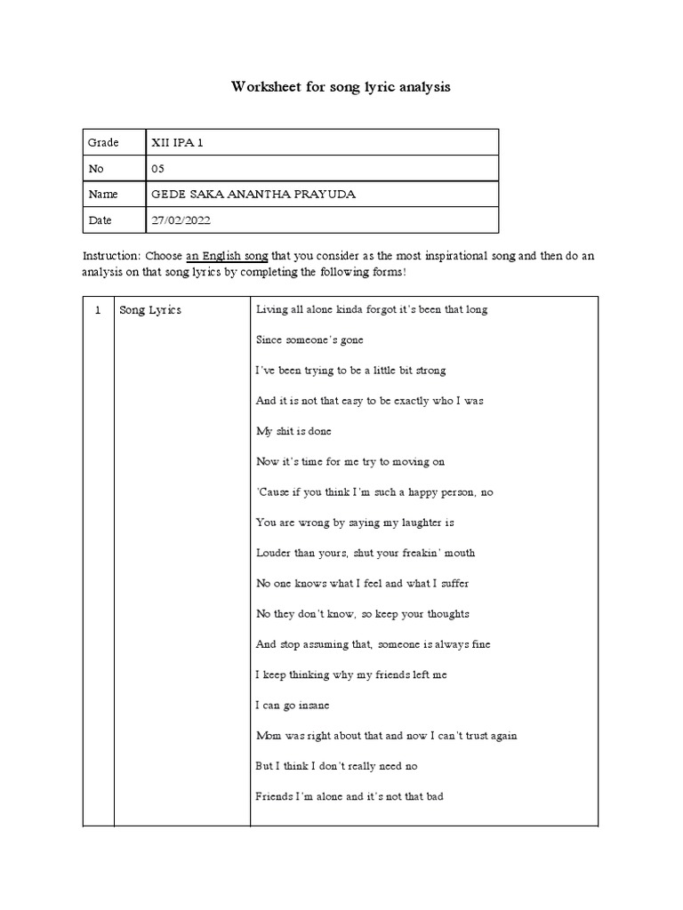 worksheet-for-song-lyric-analysis-pdf
