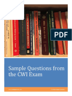 Exam Sample Questions