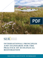 International Principles and Standards For The Practice of Ecological Restoration (Summary)