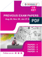 Exam Papers Aug 20, Nov 20, Jan 21, May 21
