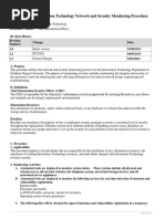 Network Security Monitoring Procedure