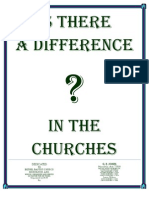 Is There A Difference in The Churches by G E Jones