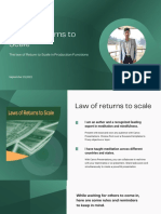 Law of Returns To Scale