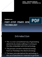 Foot-Step Power Generation Technology