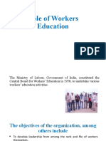 Role of Workers Education
