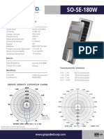 SO-SE-180W: Luminaria Vialidad Solar