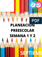 1 y 2 GRADO Preescolar Septiembre